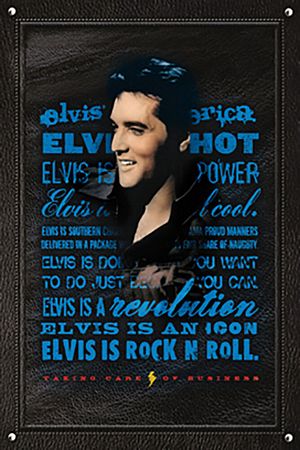 PER8867-ELVIS TAKING CARE OF BUSINESS - LARGE POSTER 24X36"