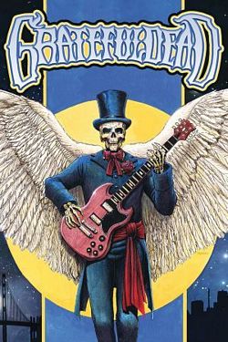 PER8998-GRATEFUL DEAD SKELETON HOLDING GUITAR - LARGE POSTER 24X36"