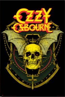 PER9187-OZZY OSBOURNE SKULL WITH WINGS - LARGE POSTER 24X36"