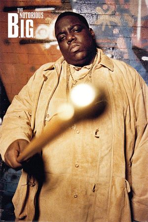 PER9260-NOTORIOUS B.I.G POINTING CANE - LARGE POSTER 24X36"