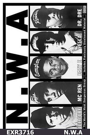 PEXR3716-N.W.A WORLDS MOST DANGEROUS GROUP - LARGE POSTER 24X36"
