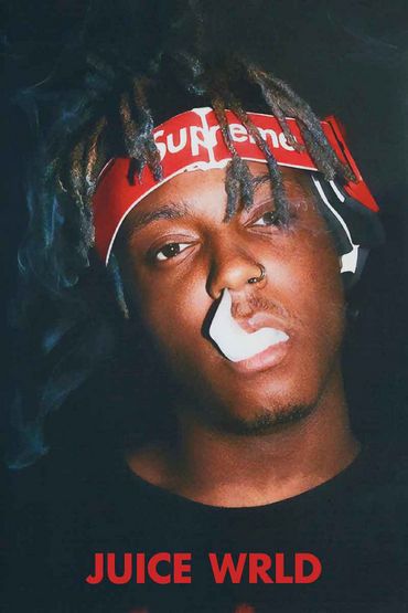 PEXR8381-JUICE WRLD SMOKE - LARGE POSTER 24X36"