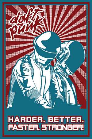 PEXR8778-DAFT PUNK HARDER BETTER FASTER STRONGER - LARGE POSTER 24X36"