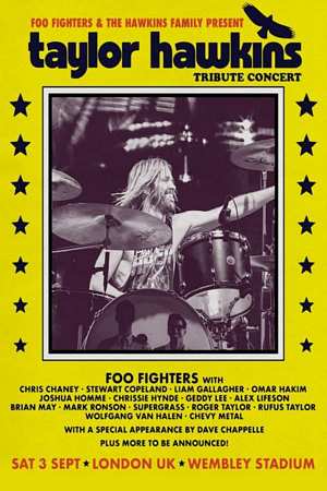 PEXR8834-TAYLOR HAWKINS TRIBUTE CONCERT - LARGE POSTER 24X36"
