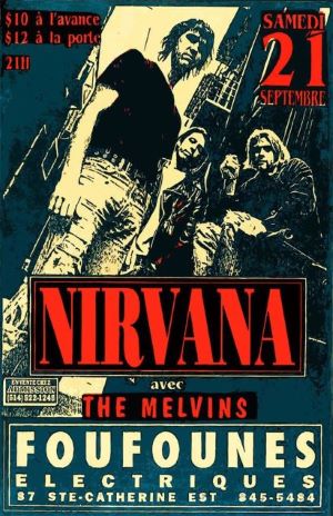 PEXR8954-NIRVANA FOUFOUNES ELECTRIQUE - LARGE POSTER 24X36"