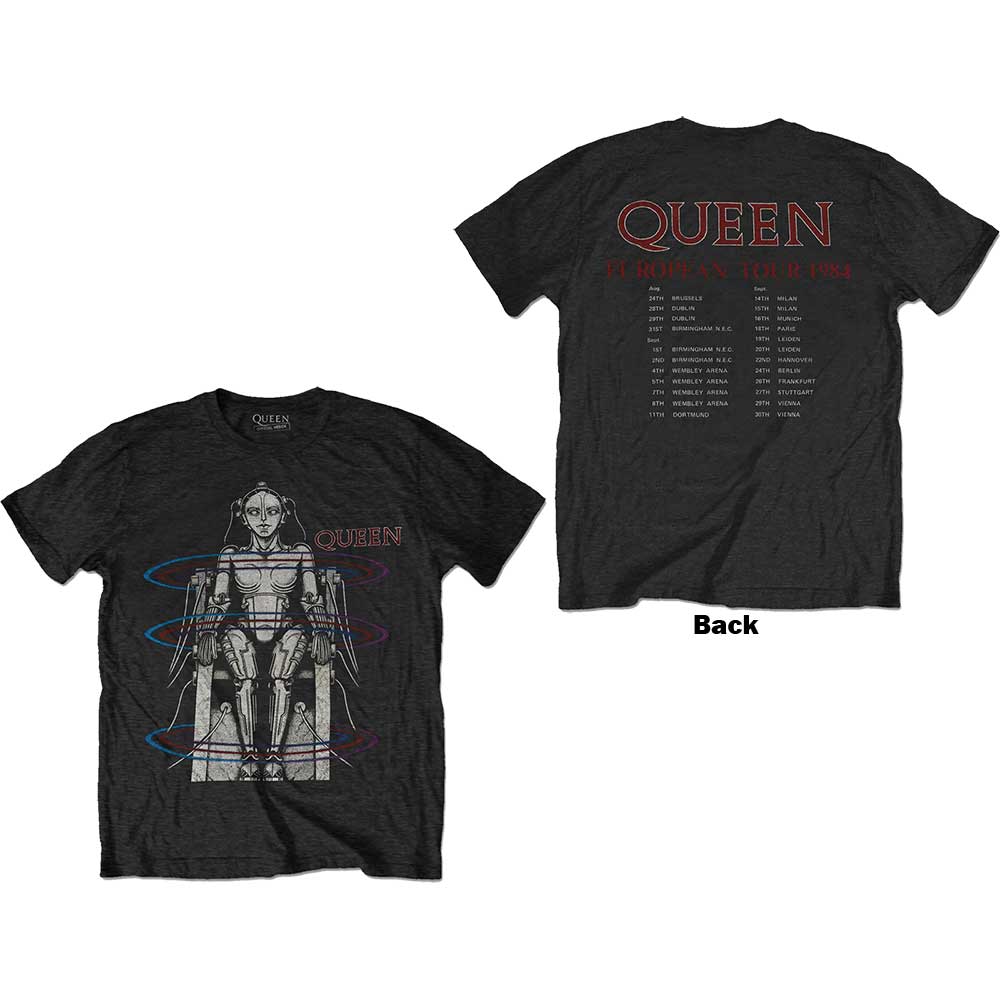 QUEEN - EUROPEAN TOUR 1984 - TSHIRT