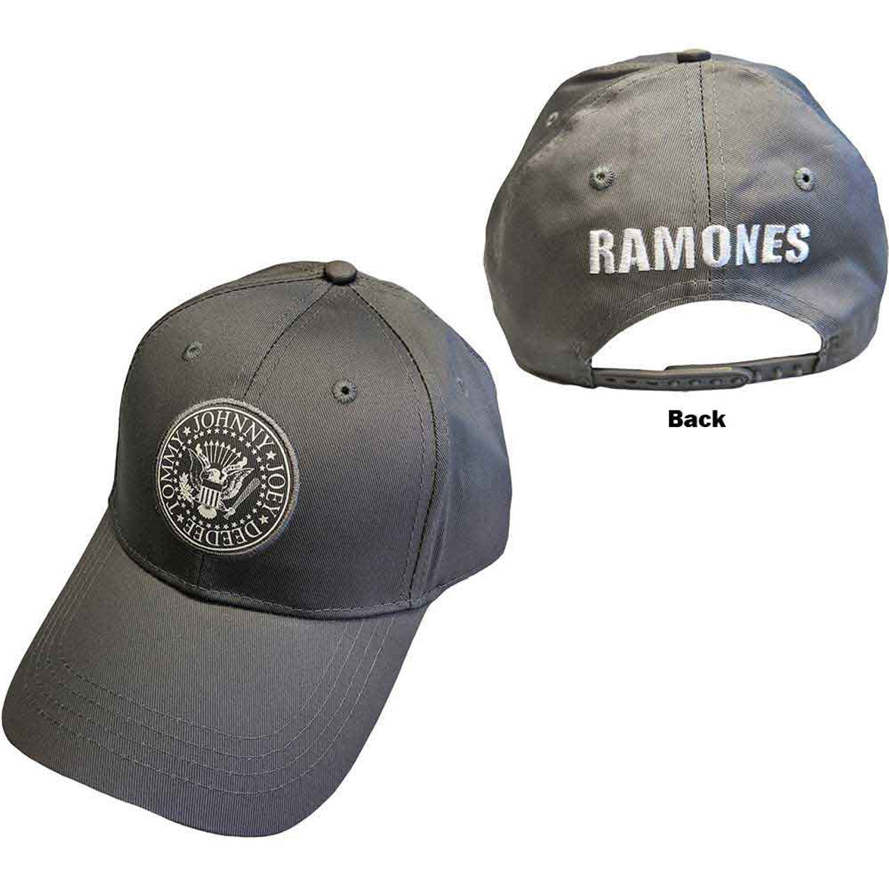 RAMONES LOGO HAT GREY - FULLY LICENSED MERCH - HAT