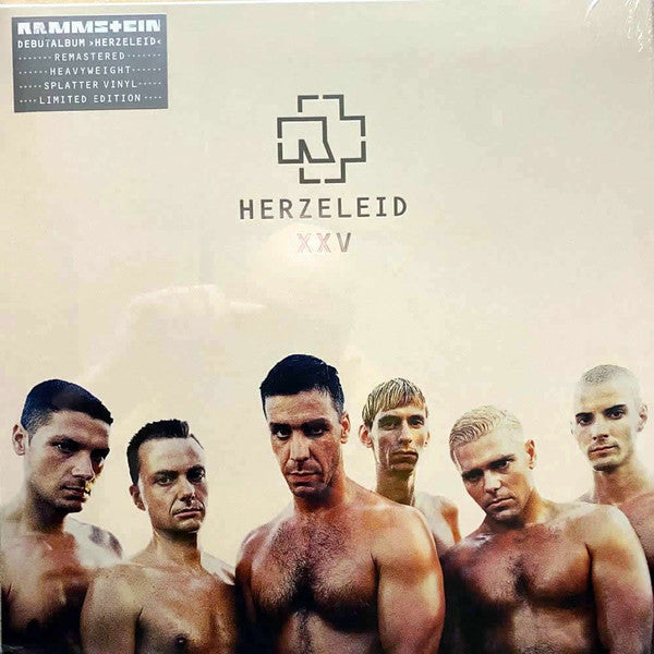 RAMMSTEIN - HERZELEID XXV ANNIVERSARY LIITED EDITION BLACK/BLUE SPLATTER VINYL REMASTERED - NEW VINYL