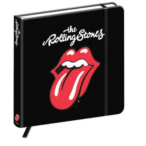 THE ROLLING STONES - TONGUE LOGO - ROCK NOTEBOOK (HARDBACK)