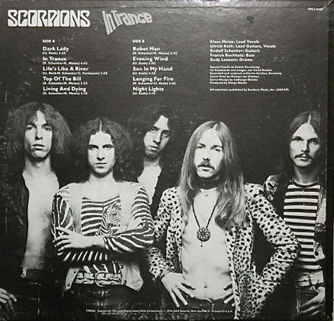 SCORPIONS - IN TRANCE - 1976 ORIGINAL PRESSING - USED VINYL