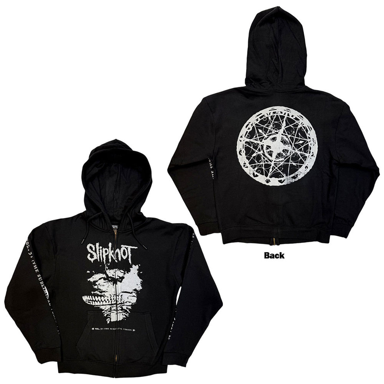 SLIPKNOT - SUBLIMINAL VERSES - ZIPPER - FULLY LICENSED MERCH - HOODIE