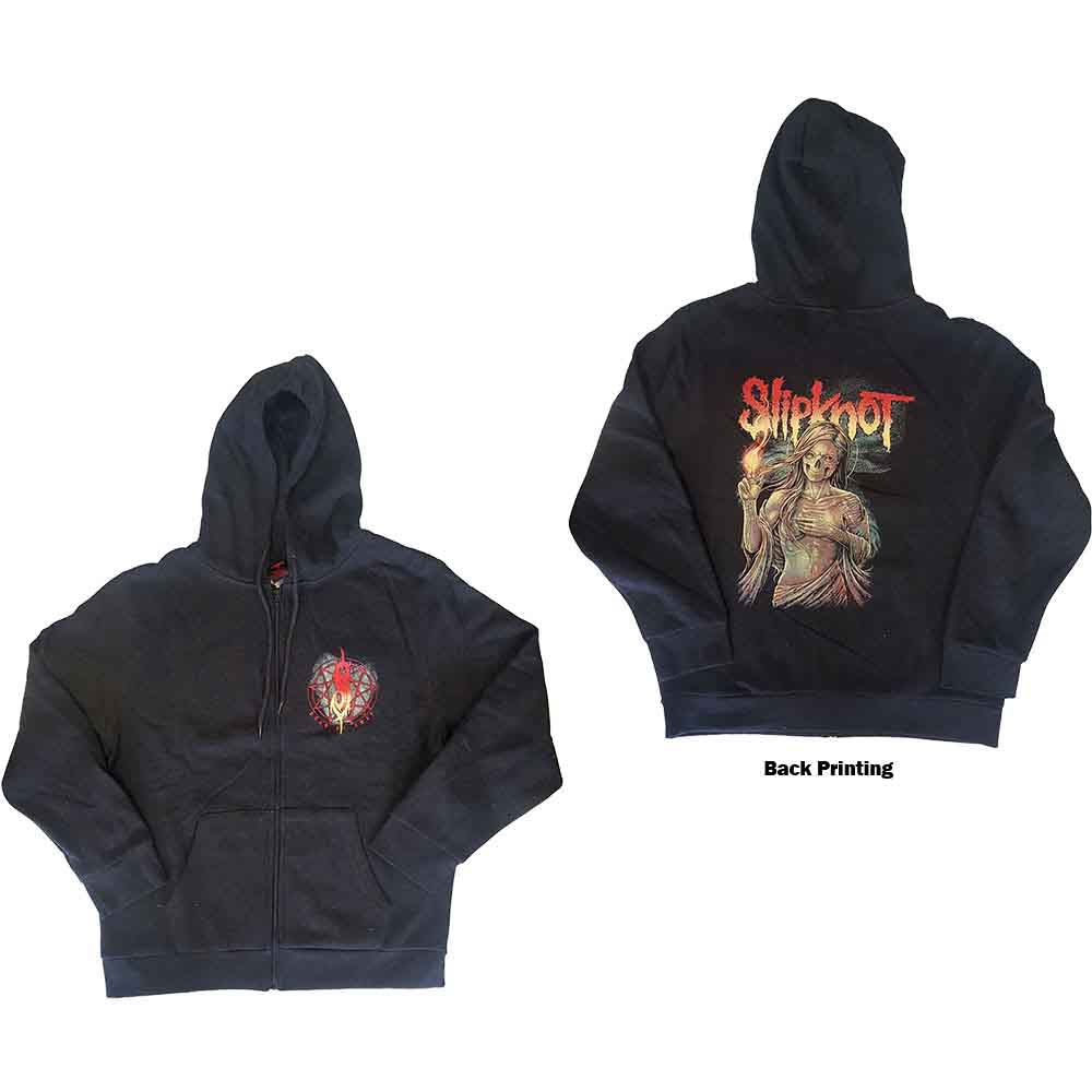 SLIPKNOT- BURN ME AWAY UNISEX ZIPPED HOODIE