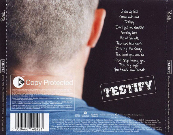 PHIL COLLINS - TESTIFY - USED CD
