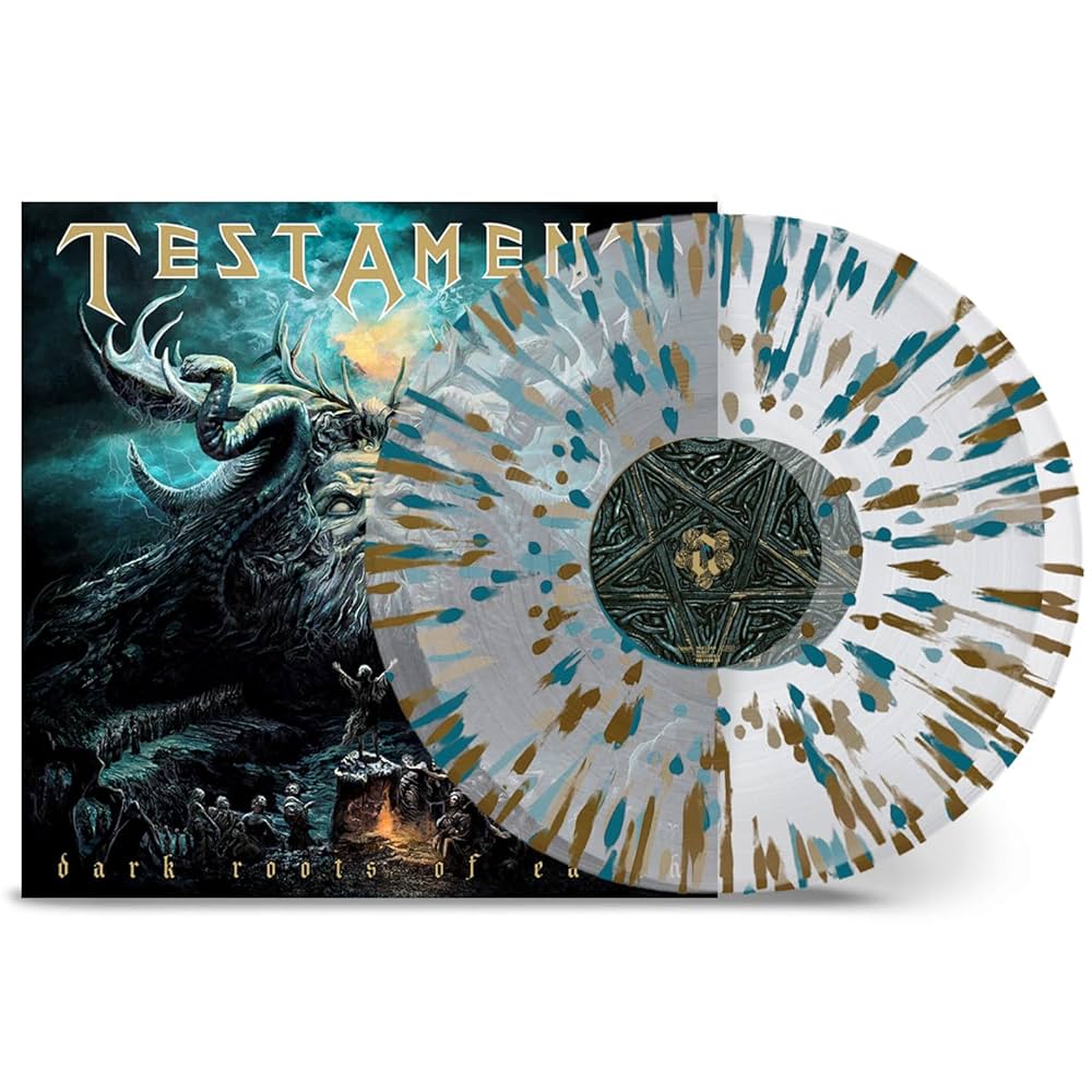 TESTAMENT- DARK ROOTS OF EARTH LTD EDITION CLEAR/GOLD SPLATTER VINYL
