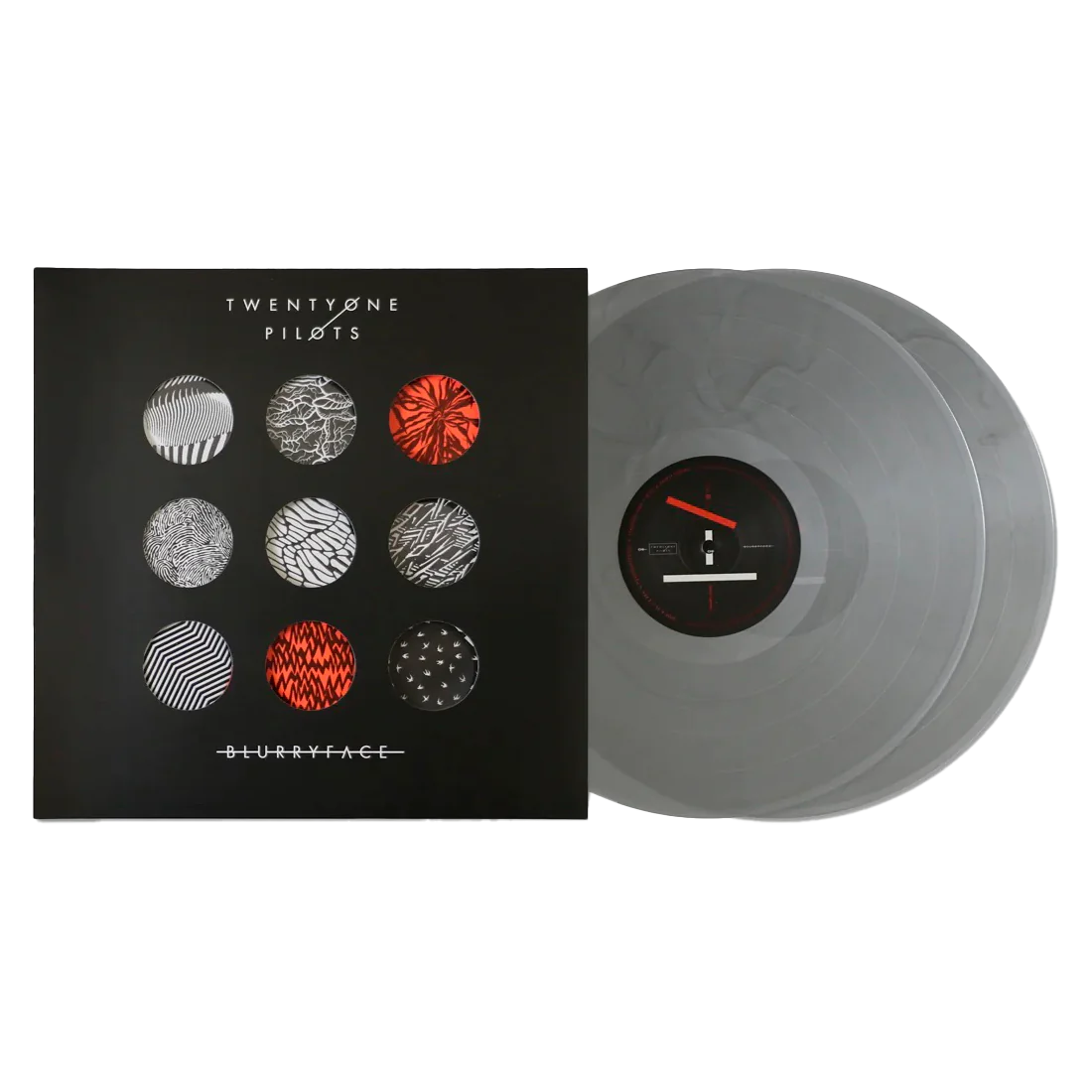 TWENTY ONE PILOTS - 2 LP - BLURRYFACE 25TH ANNIVERSARY LIMITED EDTION SILVER VINYL