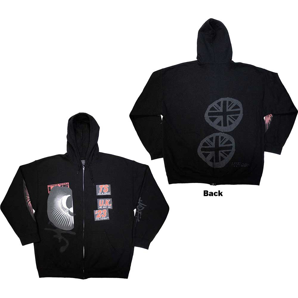 TRAVIS SCOTT- SUMMER RUN 2023 LONDON UNISEX ZIPPED HOODIE