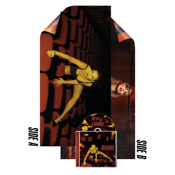 TAYLOR SWIFT - THE LIFE OF A SHOWGIRL ("IT'S FRIGHTENING" LTD ED. INCL 2 SIDED POSTER) NEW CD - POP
