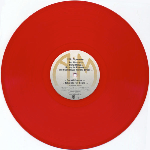 U.K. SQUEEZE - U.K. SQUEEZE - 1978 LIMITED EDITION RED VINYL