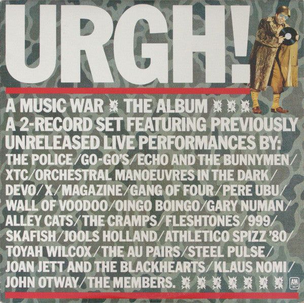 URGH - A MUSIC WAR THE ALBUM (2LP) - COMPLIATION/SOUNDTRACK - USED VINYL