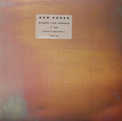 NEW ORDER - BIZARRE LOVE TRIANGLE - ORIGINAL 1987 PRESSING - 12" 45RPM - USED VINYL