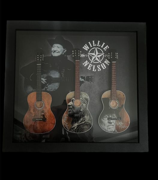 WILLIE NELSON -SHADOWBOX 16"LX14.5"WX1.5"D