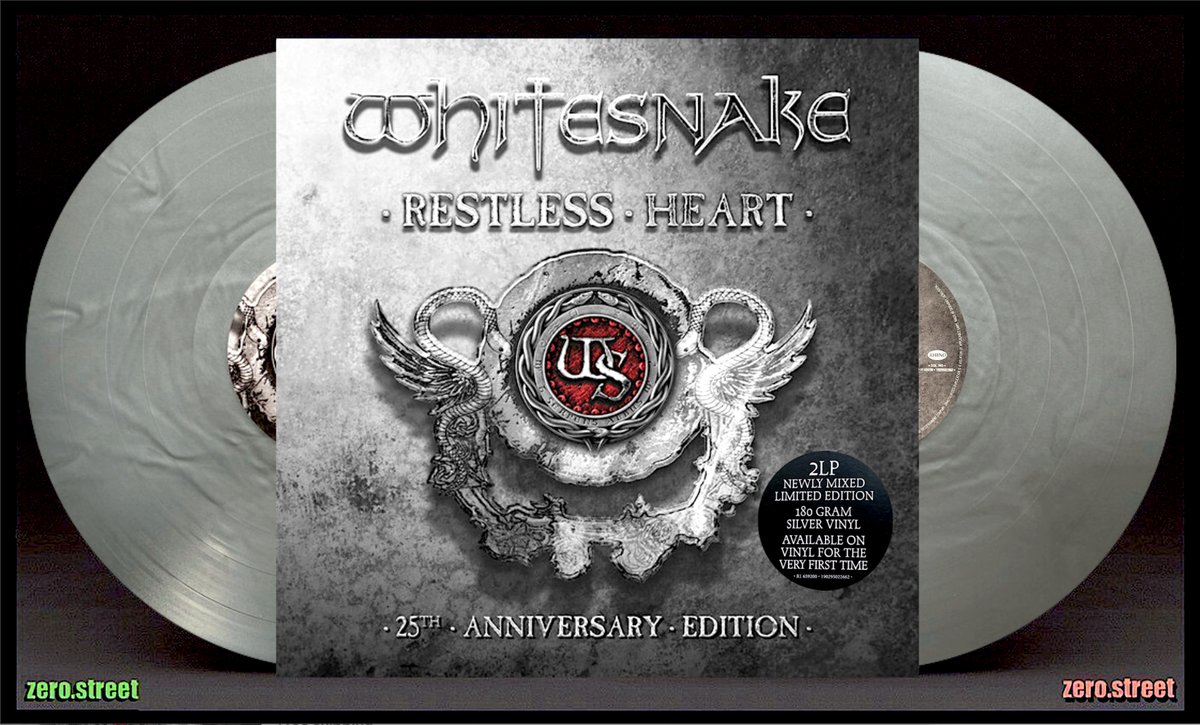 WHITESNAKE - RESTLESS HEART - LIMITED EDITION SILVER VINYL 2 LP - NV