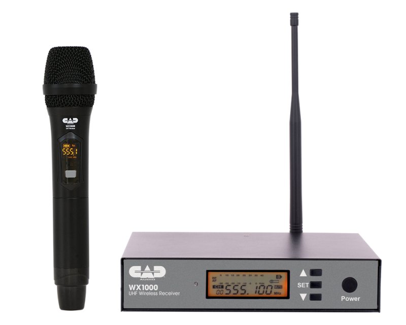 Wireless Cardioid Handheld Microphone System CAD AUDIO (510 to 570 MHz)