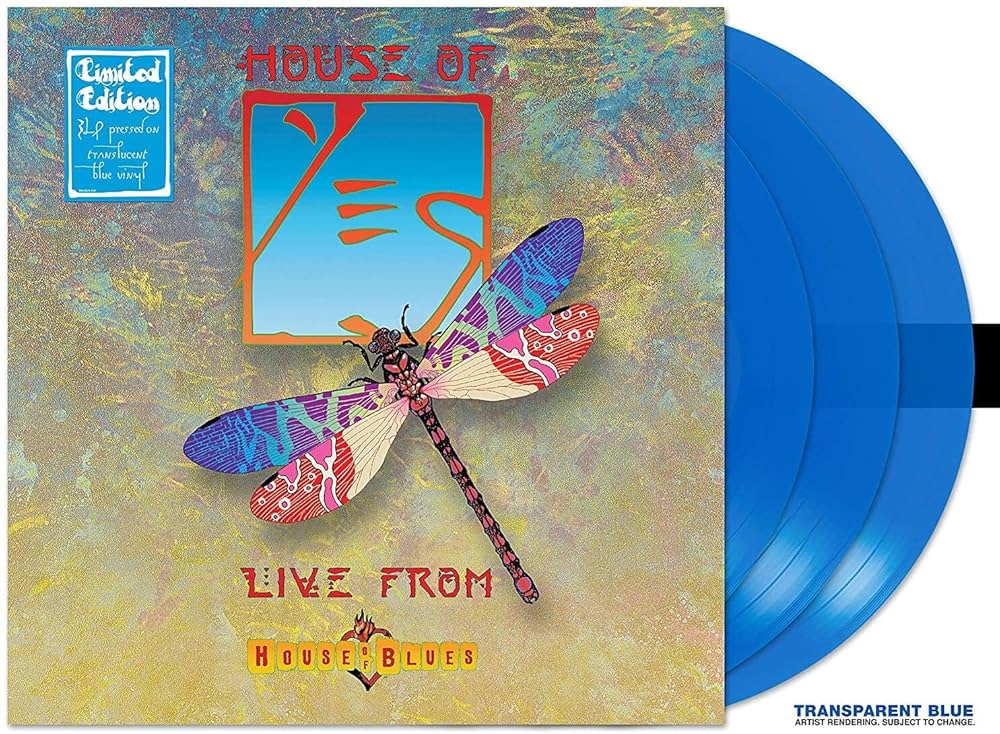YES - LIVE FROM HOUSE OF BLUES 3LP LIMITED BLUE VINYL