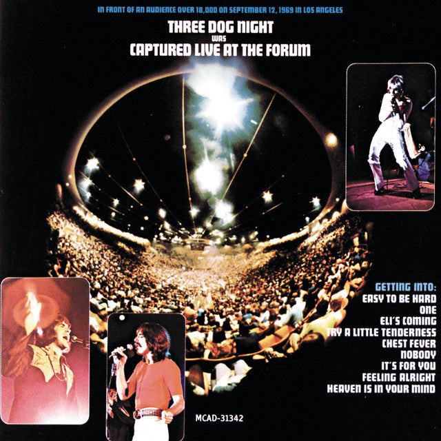 THREE DOG NIGHT - CAPTURED LIVE AT THE FORUM - Used Vinyl