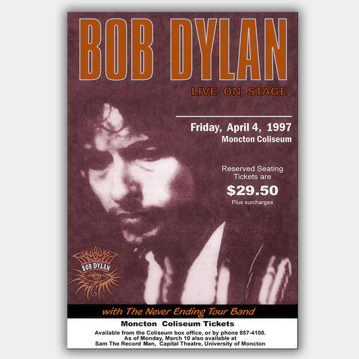 DYLAN, BOB (1997) - Concert Poster - 13 x 19 inches