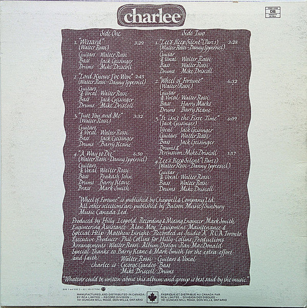 CHARLEE - SELF TITLED - RCA VICTOR
