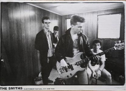 THE SMITHS - GLASTONBURY FESTIVAL - POSTER - 33X35"