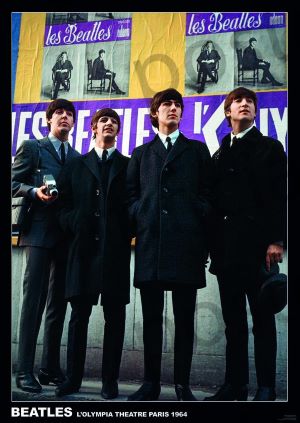 THE BEATLES - PARIS 1964 - POSTER - 24X36"