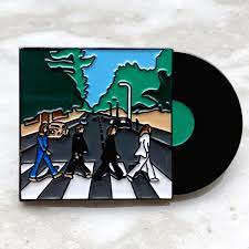 THE BEATLES - ABBEY ROAD VINYL ALBUM - PEWTER PIN