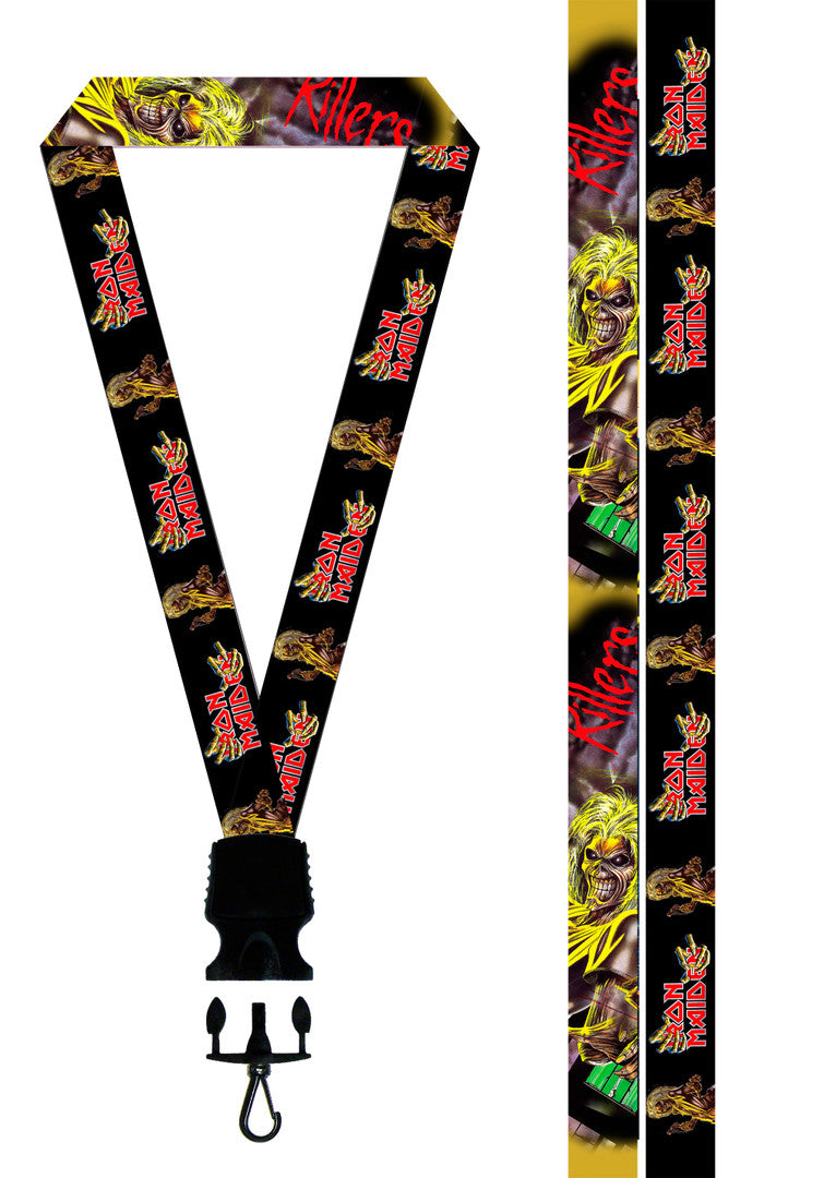 ACCESSORIES - LANYARD, REVERSABLE - IRON MAIDEN KILLERS - LICENSED MERCHANDISE