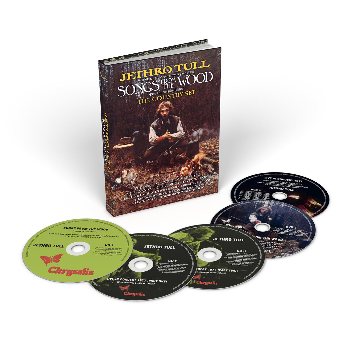 JETHRO TULL - SONGS FROM THE WOOD (40th ANNIVERSARY "COUNTRY EDITION" SET) *NM* USED CD BOXSET - ROCK