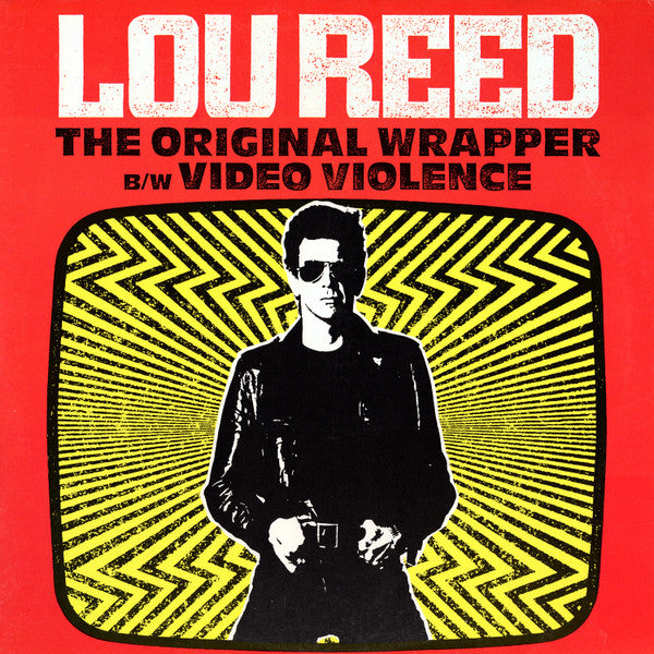 LOU REED - THE ORIGINAL WRAPPER B/W VIDEO VIOLENCE (1986 12" PROMO) - ROCK - USED VINYL