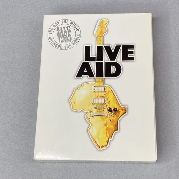 LIVE AID - JULY 13 1985 4 DVD BOXSET WITH SLIP COVER INSERTS - USED MUSIC DVD