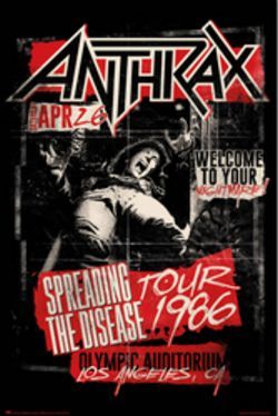 PER9203-ANTHRAX SPREAD THE DISEASE - LARGE POSTER 24X36"