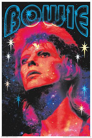 PEXXB8606-DAVID BOWIE GLITTER - LARGE POSTER 24X36"