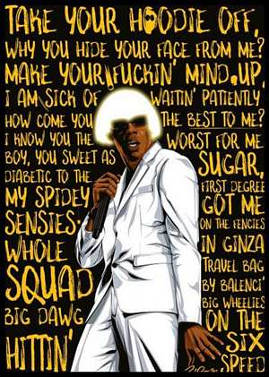 PEXR8836-TYLER THE CREATOR GLAM LYRICS - LARGE POSTER 24X36"