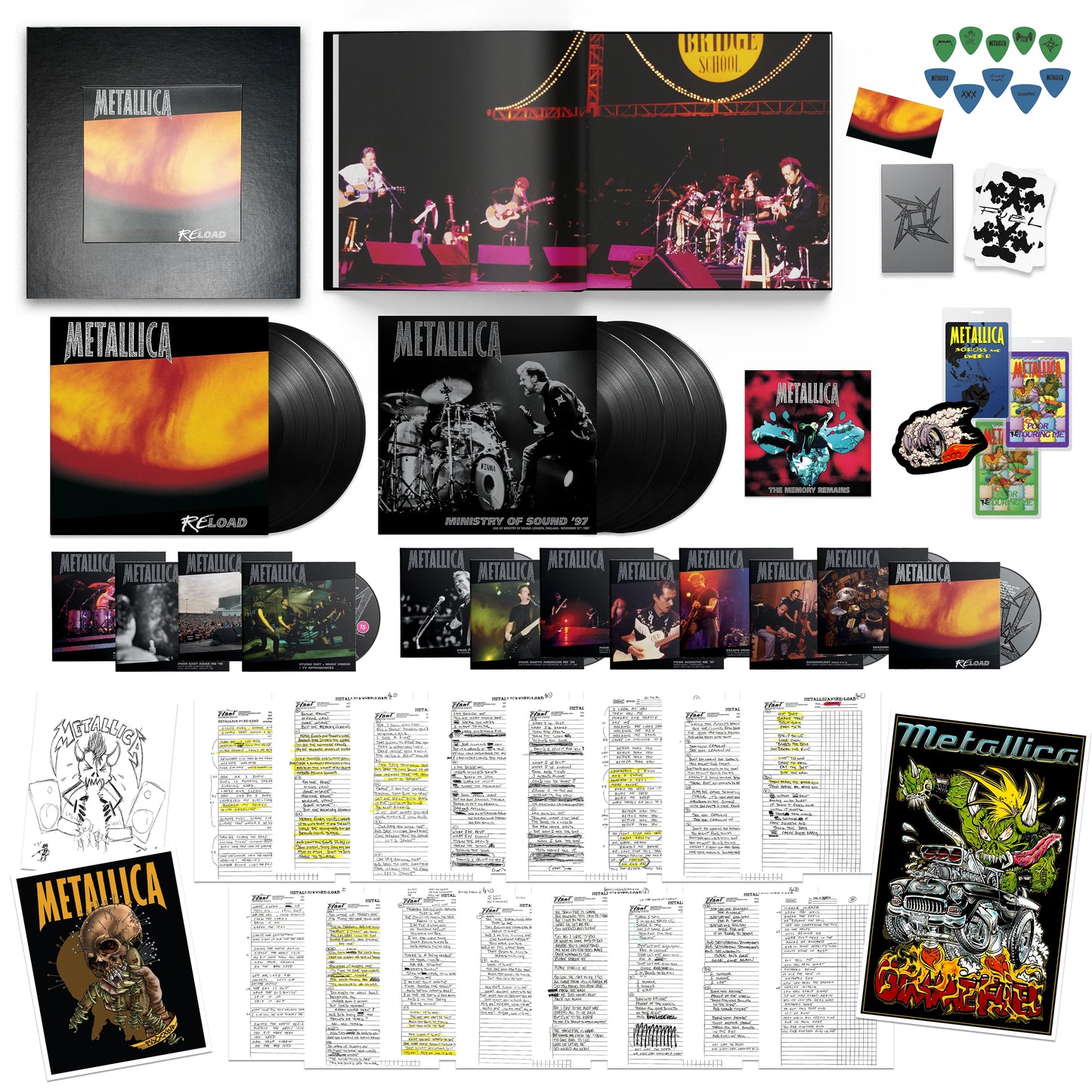 METALLICA - RELOAD (SUPER DELUXE 4LP, 15CD, 4DVD)