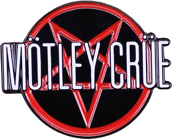 MOTLEY CRUE - PENTAGRAM LOGO - PEWTER PIN