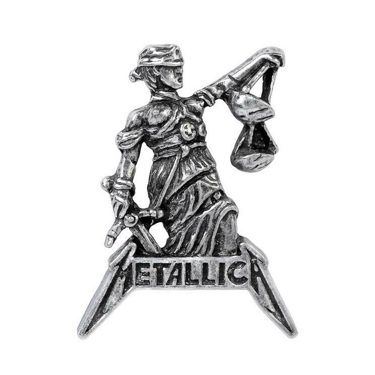 METALLICA - AND JUSTICE FOR ALL - 3D SCULPTED PEWTER PIN