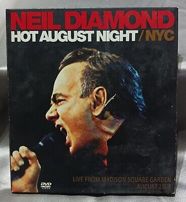 NEIL DIAMOND - HOT AUGUST NIGHT/NYC LIVE FROM MADISON SQUARE GARDEN AUGUST 2008 - USED MUSIC DVD
