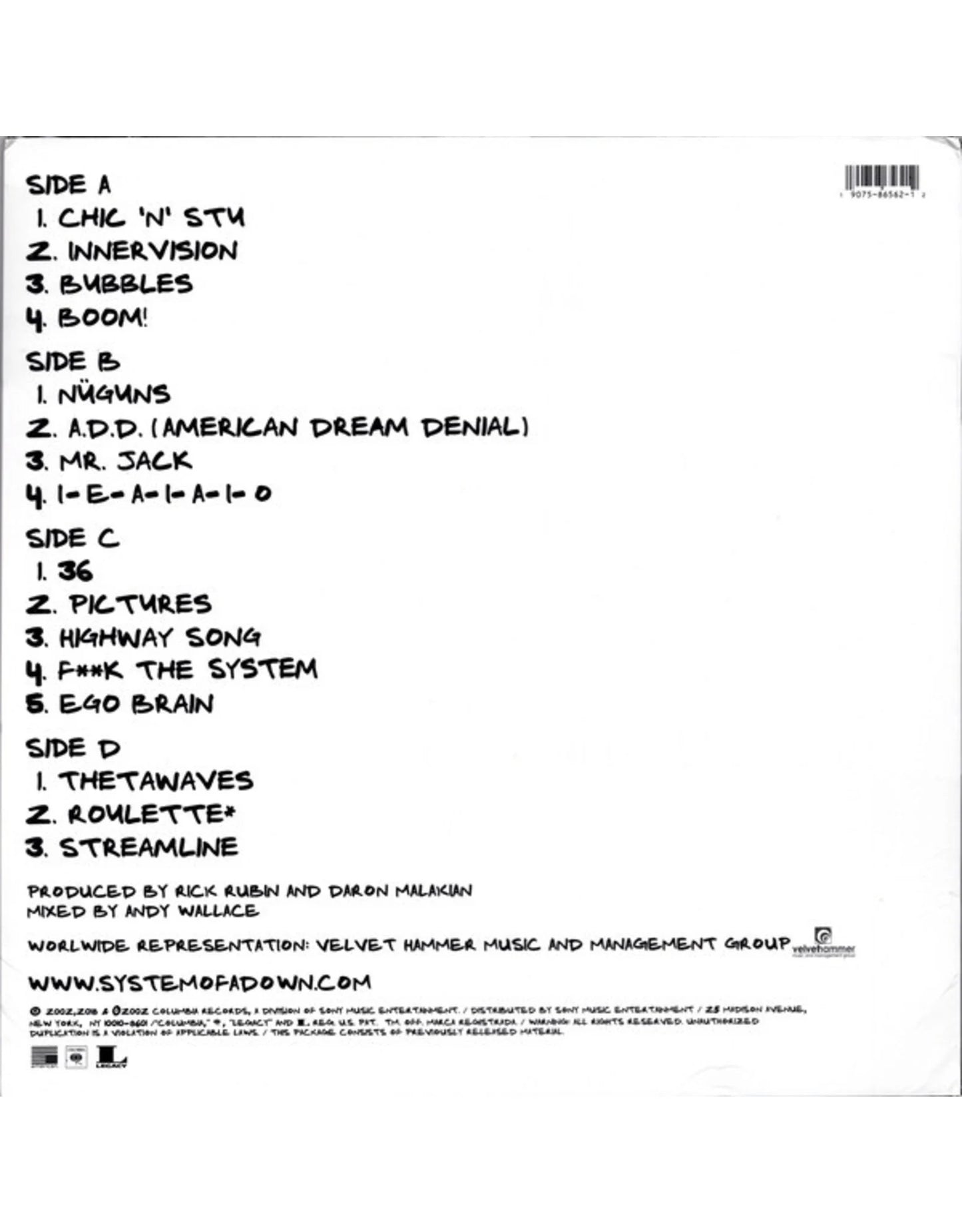 SYSTEM OF A DOWN - STEAL THIS ALBUM! - New Vinyl