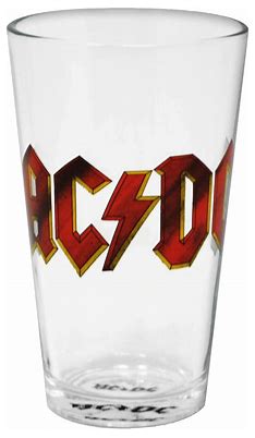 PINT GLASS - AC/DC - LICENSED MERCHANDISE - ACCESSORIES