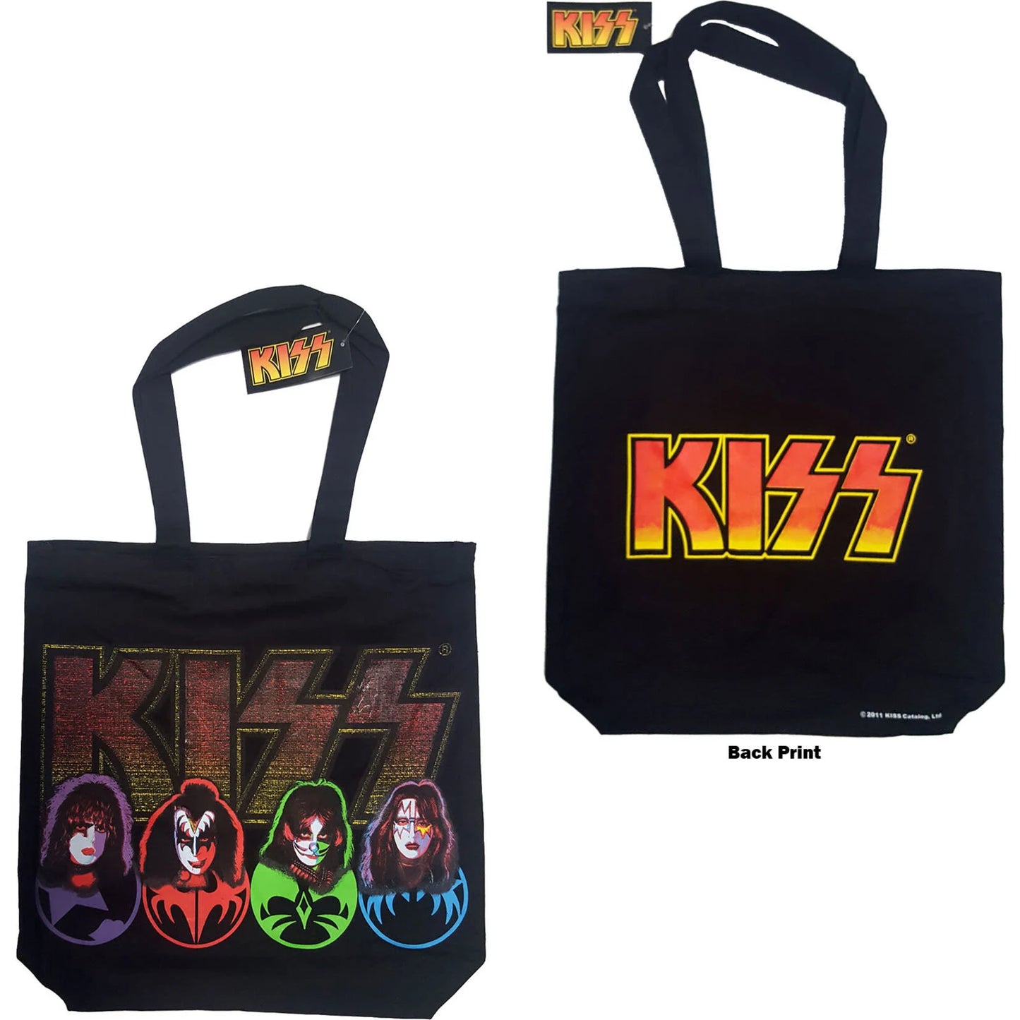 KISS - LOGO & FACES - TOTE BAG
