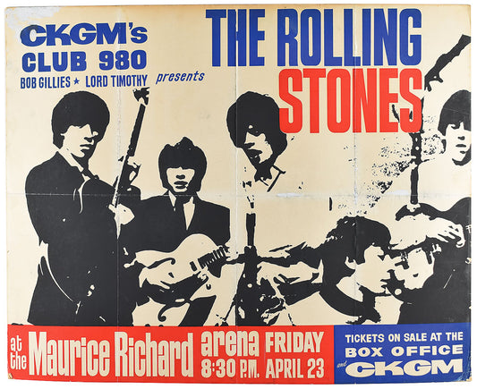 Rolling Stones, THE - Montreal (1965) - Concert Poster - 13 x 19 Inches