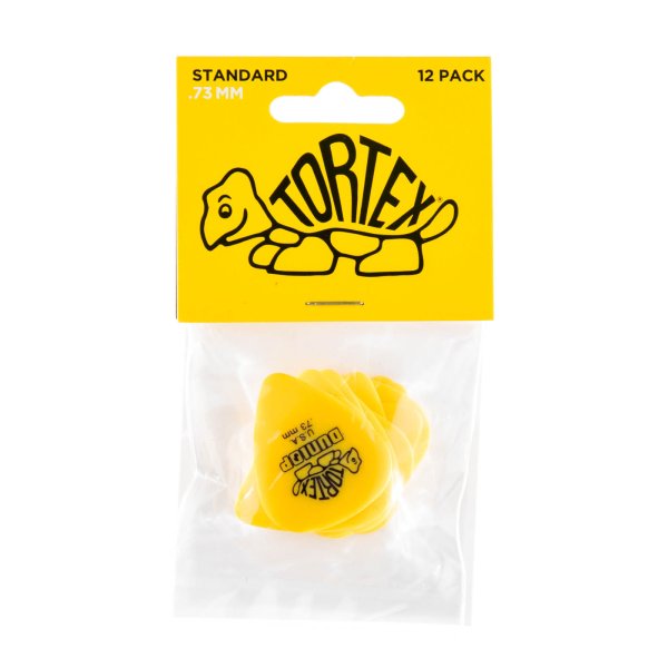 TORTEX - 0.73MM YELLOW 418P.73 - ACC- GUITAR PICKS 12PK